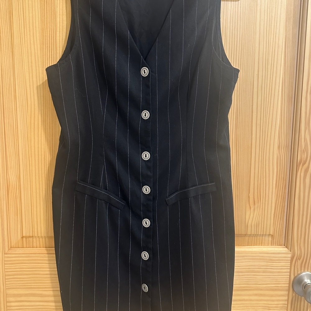 A. Byer 90’s (sz 13) Pinstripe Vest / Dress